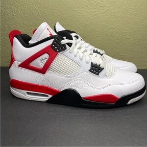 Air Jordan 4 Red Cement Basketball Shoes Men's Size 10.5 DH6927-161